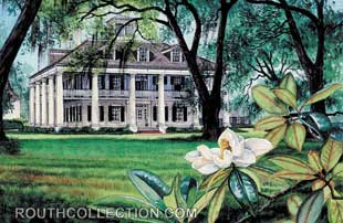 Houmas House Plantation Watercolor