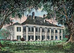 Destrehan Louisiana Plantation Art Print
