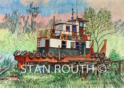 Louisiana Tugboat Art Print